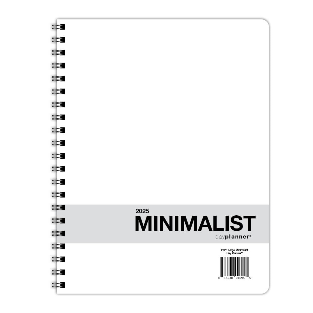 Dated Minimalist DayPlanner - 12 Monthly Calendar Overview to-do Lists Weekly...
