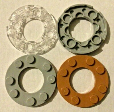 LEGO Runde Platten 4x4 mit Ausschnitt (4 Stück) - Design ID 11833 / 28620