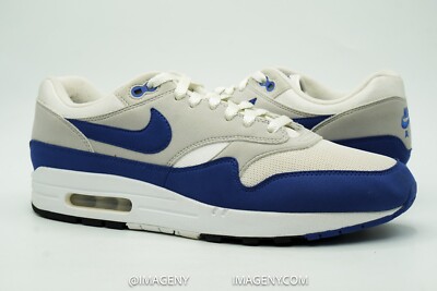 NIKE AIR MAX USED SIZE ANNIVERSARY WHITE GAME ROYAL GREY 908375 102 