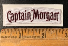 Captain Morgan Rum Distillery Liquor Embroidered Logo Patch 2.5” x 1”
