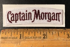 Captain Morgan Rum Distillery Liquor Embroidered Logo Patch 2.5” x 1”