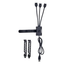 Lian-Li PW-U2TPAB Accessory USB2.0 1 to 3 PORT TYPE A MALE PORT Black Retail