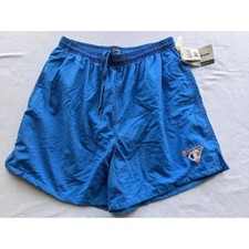 Men's Vintage Champion Swim Trunks Size Medium 90's Y2K Nylon W/ Lining Blue NEW
