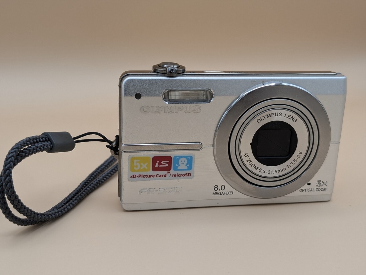 Olympus FE-370 8.0MP Digital Camera Tested w/Battery, No