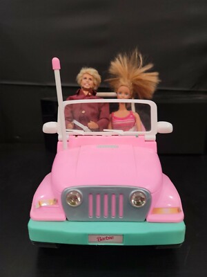Vintage 1998 Pink Barbie Remote Control Jeep (NO Remote) NOT