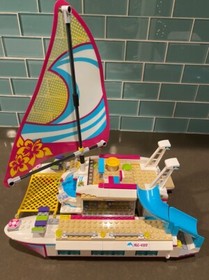 LEGO Friends 41317 Sunshine Catamaran Complete Kit With Figures and Manual