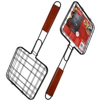 Grillrost Grillkorb Grillgitter Aus Edelstahl Schwarz Antihaftbeschichtet