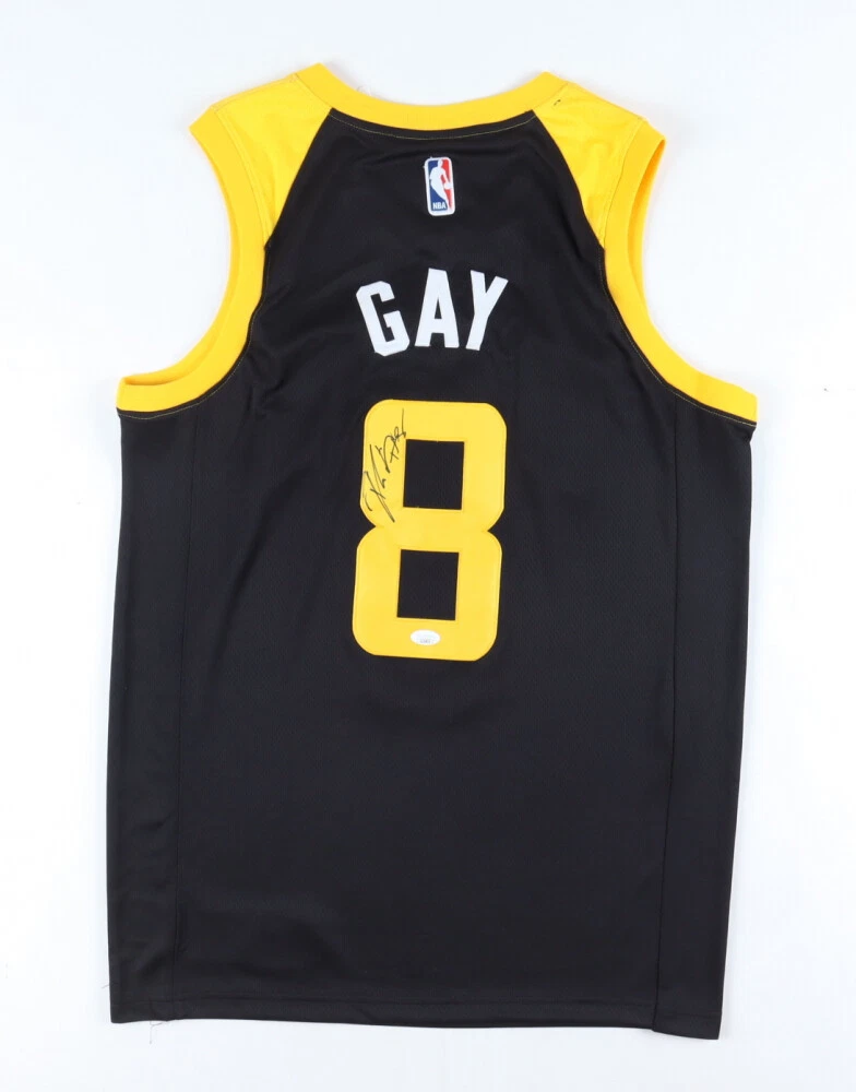 Rudy Gay Signed Utah Jazz Jersey JSA COA 2006 1st Round Pick