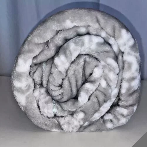 The Big One Oversized Plush Throw Blanket Snowflake Ombre Teal to Gray 5'x6’ - Image 3 of 3