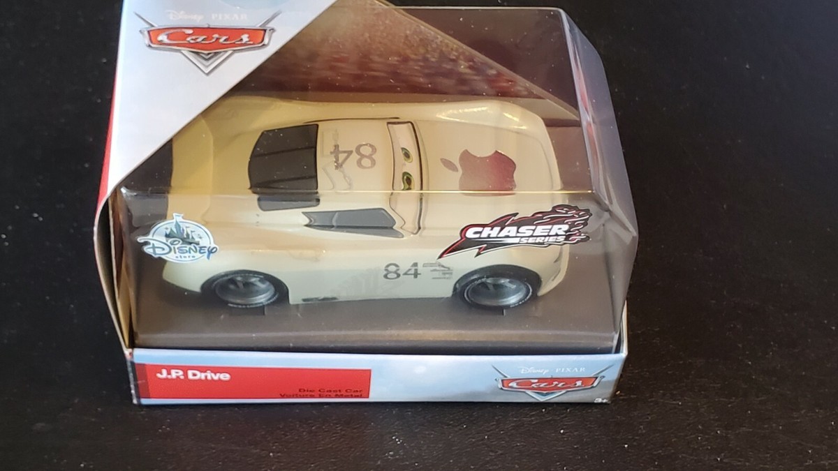 DISNEY STORE PIXAR CARS CHASER J.P. DRIVE APPLE I-CAR SAVE 6
