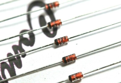 4pcs - SIEMENS 1N751A 5.1V 0.4W Axial Zener Diode - Rectifiers
