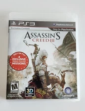 Playstation 3 Assassins Creed III Ubisoft PS3 FREE SHIPPING