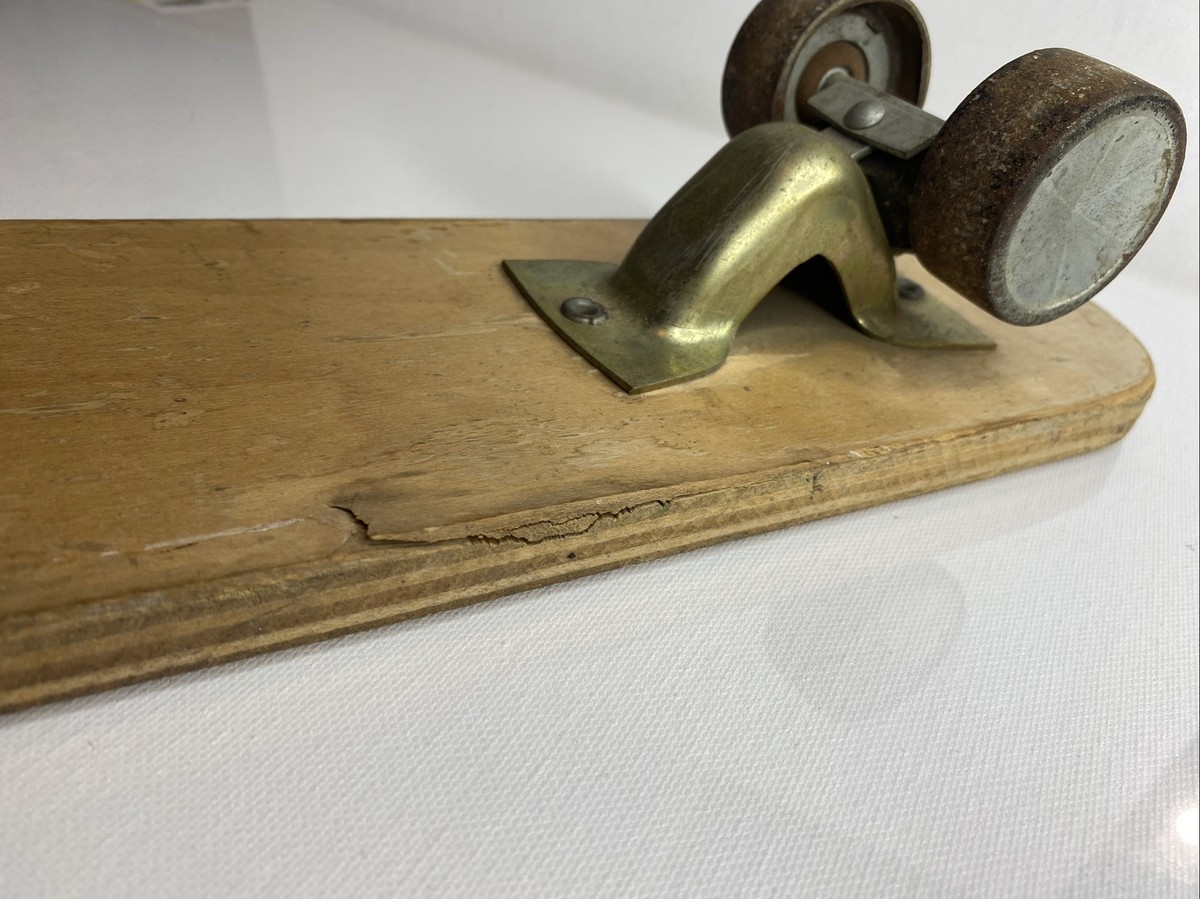 Vtg 1960's ZIPEES Wood Sidewalk Surfboard Skateboard Olympic Vtg 1960's ZIPEES Wood Sidewalk Surfboard Skateboard Olympic