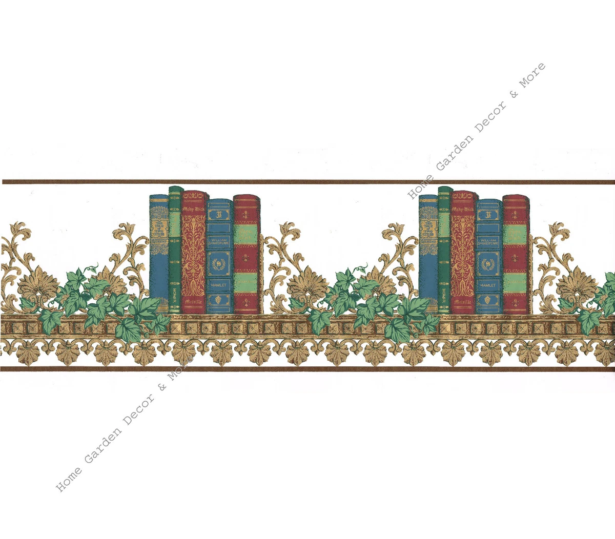Library Books Wallpaper Borders