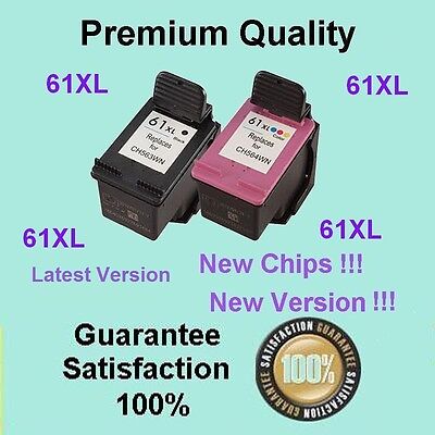 J2INK 2 Pack #61 XL Color Ink Cartridges for Deskjet 1000 1050 1051 2050 Series 