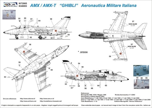 decals 1:48italian AMX - Imagen 2 de 3