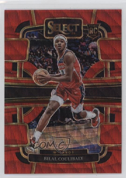 2023-24 Panini Select Concourse Red Wave Prizm Bilal Coulibaly #97 Rookie RC 6o3