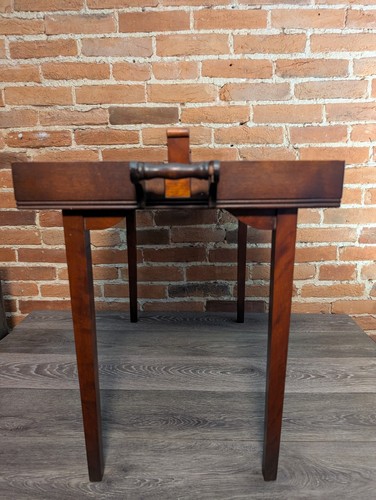 Vintage Ferguson Bros Mfg co Ship Decoupage Folding Accent Table 26x16” - Picture 9 of 24