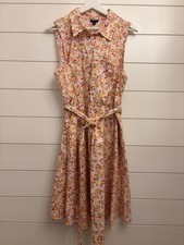Torrid Sleeveless Floral Print Self Tie Sash Midi Dress Plus Sz 1, US 14/16, 1X