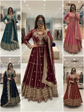 GOWN SALWAR KAMEEZ PAKISTANI INDIAN WEDDING PARTY WEAR DRESS BOLLYWOOD SUIT NEW