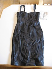 Guess Jet Black Reid Dress - NWT - Size 0, Cup A B, Waist 24", Length 28"