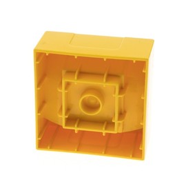 1x Lego Duplo Cab 4x4x1 1/2 Yellow Type1 Train Railway Attachment 51547pb13