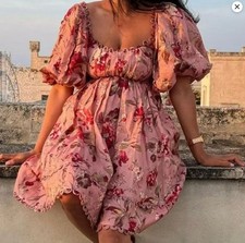 NWT Zimmermann CASSIA SCALLOP MINI DRESS Size 2 AU, 8 US