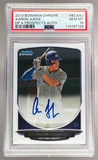 7129 Aaron Judge 2013 Bowman Chrome Draft Picks & Prospects RC Auto PSA 10