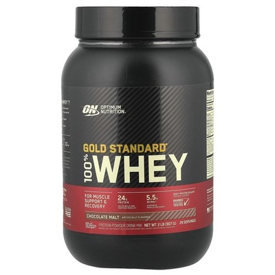Gold Standard  100% Whey, Chocolate Malt, 2 lb (907 g)