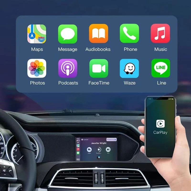 Módulo adaptador inalámbrico CarPlay para automóvil para Benz A B C CLA CLS GLA GLK NTG4.5/4.7 Foto 4 de 4