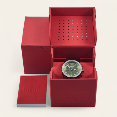 Diesel Split Stainless Steel Chronograph Mens Watch Color Gunmetal