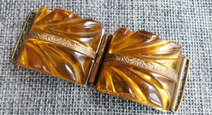 Antique Vntg Buckle Bakelite #05-K
