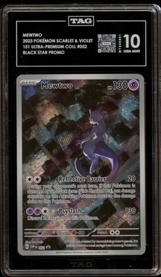 151英語版 ミュウツー プロモ Pokemon Mewtwo 151 Ultra-Premium Coll. Promo SVP EN 052 TAG 10 Gem
