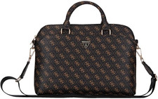 Con Licenza Guess Borsa per Computer Portatile New 4G Zipper Pocket Triangle Log