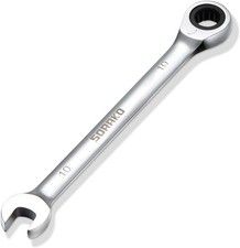 Ratcheting Combination Wrench Industrial Grade Cr-V Steel Gear A-10mm Metric