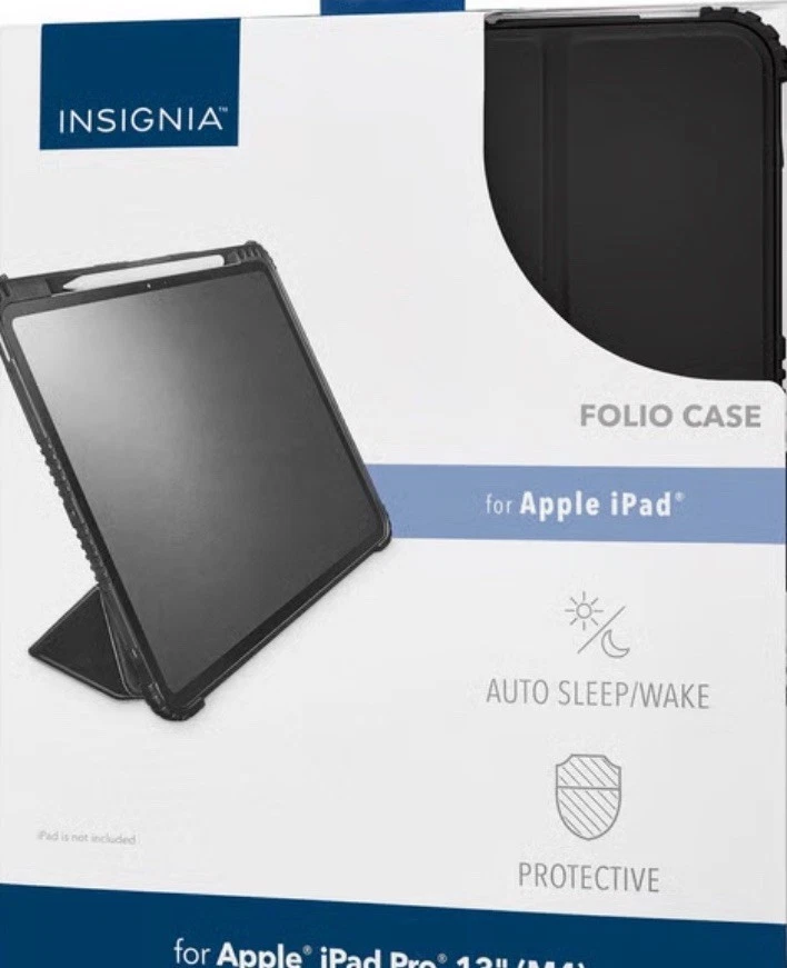 Insignia- Folio Case for Apple iPad Pro 13" (M4) - Black - Image 2 of 4