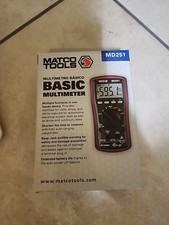 Matco Tools Multimeter With Leads Md251