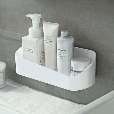 SUNFICON Adhesive Shower Caddy Wall Mounted Bathroom Shelf Organizer Storage Rac