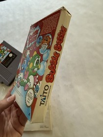 Bubble Bobble 1 (Nintendo NES, 1988) with Box and Manual CIB - Untested