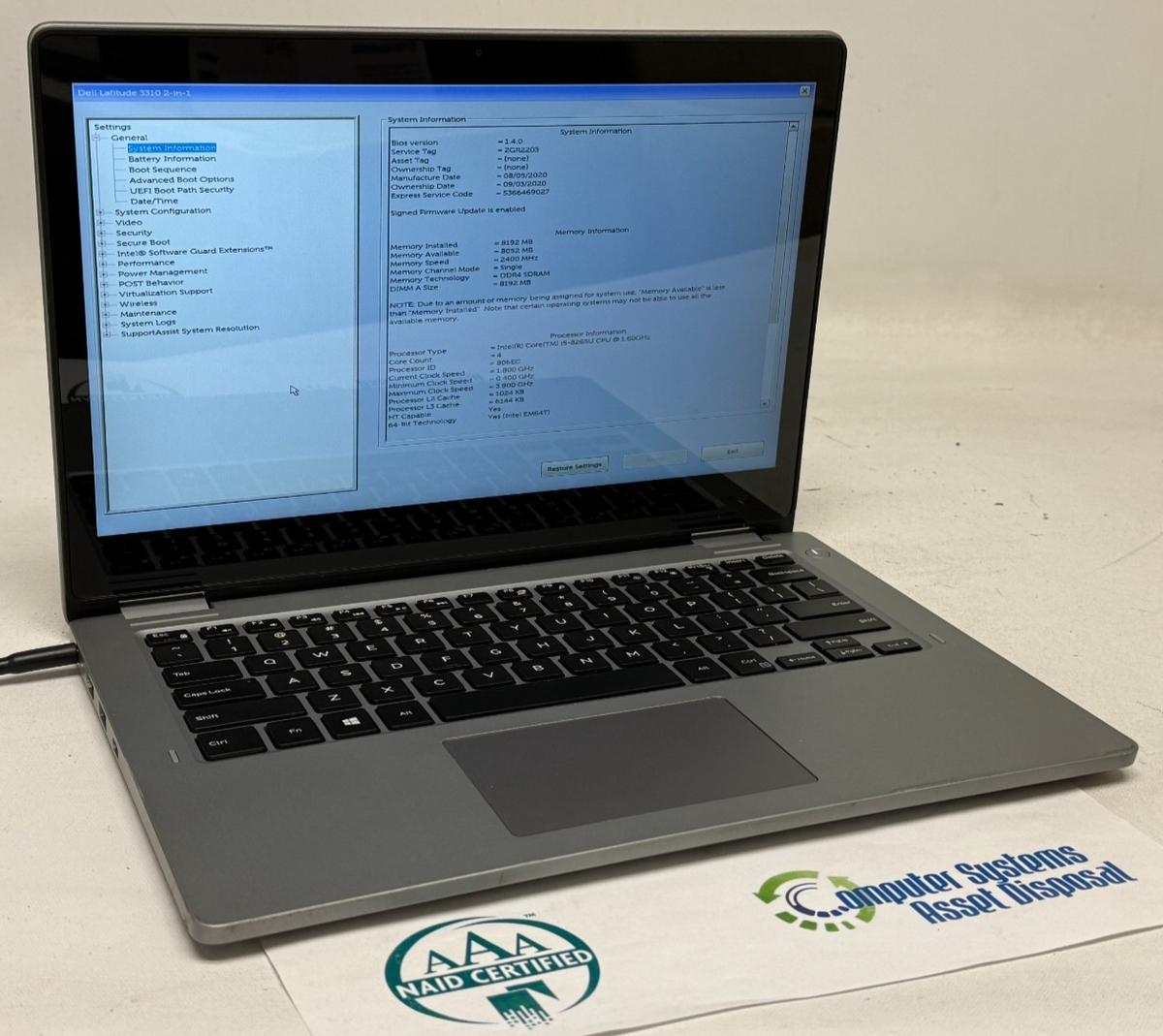 Dell Latitude 3310 2in1 13.3