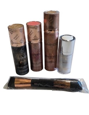 LUMINESS AIRBRUSH SPRAY SILK FOUNDATION,HYDRATING PRIMER,& BLUSH MIST Light Tan