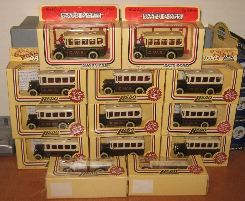 Lledo Days Gone DG10006 Dennis Single Deck Coach GWR Group of 13 variations - Image 1 of 4