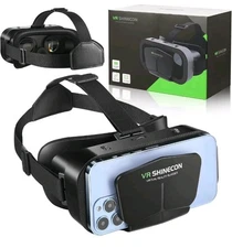VR Headset Virtual Reality Glasses for iPhone Android Smartphones VR Helmet