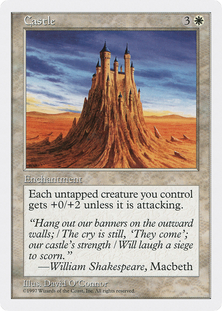 Castle (MP) Fifth Edition 5ED Magic MTG