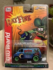 AutoWorld 1/64 Slot Car: 1977 Dodge Van Rat Fink