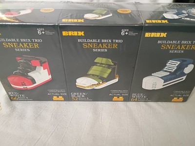 NEW, Brix - Set Of 3 - SNEAKER  Series - Building Blocks