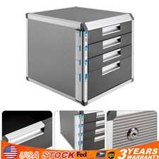 Locking Drawer Cabinet Desk Organizer - Home Office Desktop File