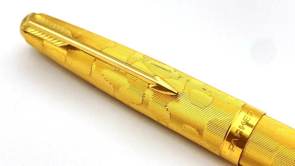 VINTAGE PARKER 65 STRATUS FOUNTAIN PEN 14K GOLD MEDIUM NIB MADE IN ENGLAND - Image 3 of 4