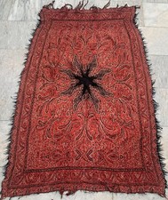 Vintage Hand Woven Paisley Shawl Women Shawl Woolen Textile 3x5 ft Free Ship