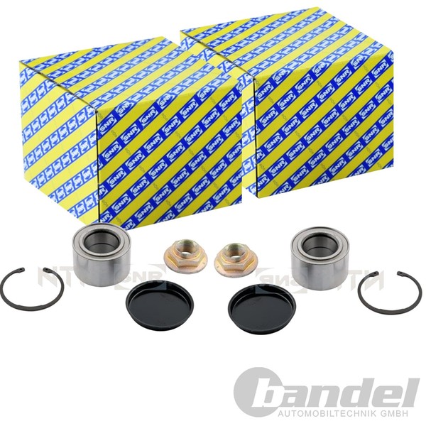 2X SNR RADLAGER-SATZ Hinten Passend FÜR Nissan Interstar Opel Movano Renault-image